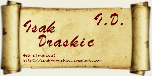 Isak Draškić vizit kartica